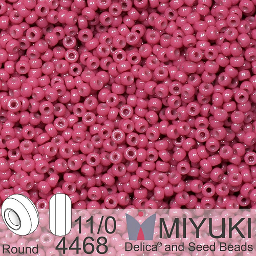 Korálky Miyuki Round 11/0. Barva 4468 Duracoat Dyed Opaque Pansy. Balení 5g.