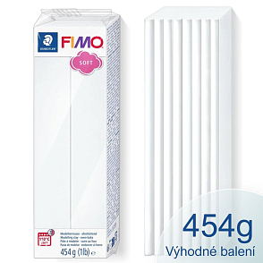 FIMO-soft-balení 454g barva 0 Bílá.Velké balení=VÝHODNÁ CENA