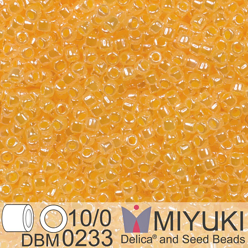 Korálky Miyuki Delica 10/0. Barva Light Daffodil Ceylon DBM0233. Balení 5g.