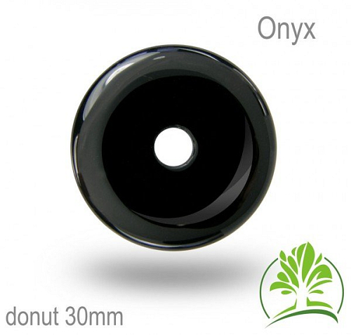 Kámen ONYX donut-o pr. 30mm tl.4,5mm.