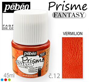 Barva na Šperky PRISME Fantasy Pébéo . barva č.12 VERMILION . Balení 45ml.