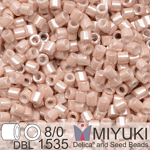 Korálky Miyuki Delica 8/0. Barva Opaque Pink Champagne Ceylon DBL1535. Balení 5g.