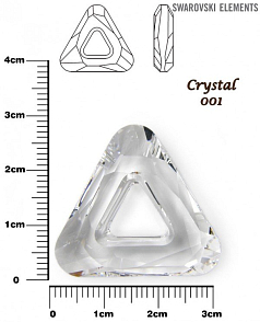 SWAROVSKI ELEMENTS Cosmic Triangle 4737 barva CRYSTAL (001) velikost 30mm.
