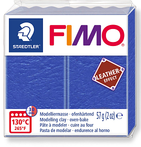 FIMO LEATHER efekt barva INDIGO MODRÁ č.309 balení  57g