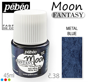 Barva na Šperky MOON Fantasy Pébéo . barva č. 38 METAL BLUE. Balení 45ml. 