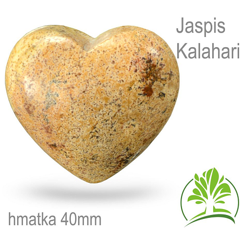 Minerály HMATKY tvar Srdce velikost 40mm Jaspis Kalahari.