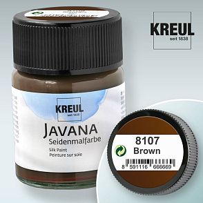 Barva na hedvábí JAVANA výrobce KREUL č.8107 Brown