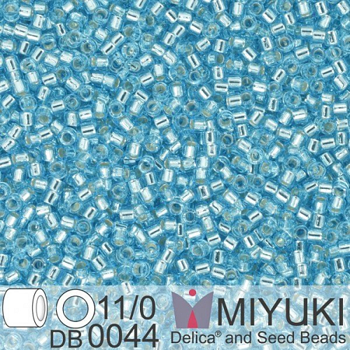 Korálky Miyuki Delica 11/0. Barva S/L Aqua  DB0044. Balení 5g.
