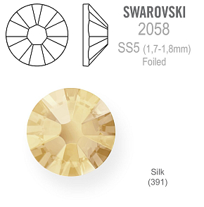 SWAROVSKI 2058 XILION FOILED velikost SS5 barva SILK
