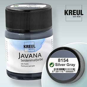 Barva na hedvábí JAVANA výrobce KREUL č.8154 Silver Gray