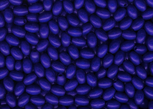 Korálky 1177 barva Modrá 630 velikost 6x9mm počet 25 kusů v sáčku