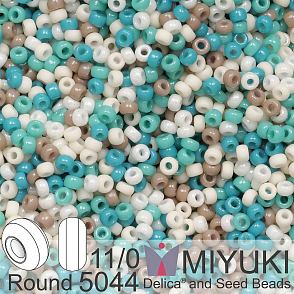 Korálky Miyuki Round 11/0. Barva Tropical Mix 5044. Balení 5g.