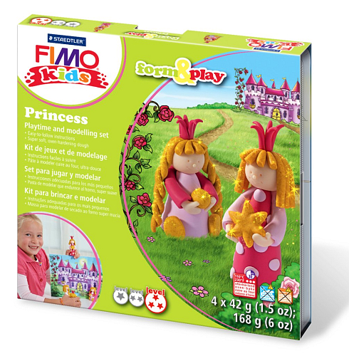 Sada pro děti Fimo kids Form & Play motiv Princezny.