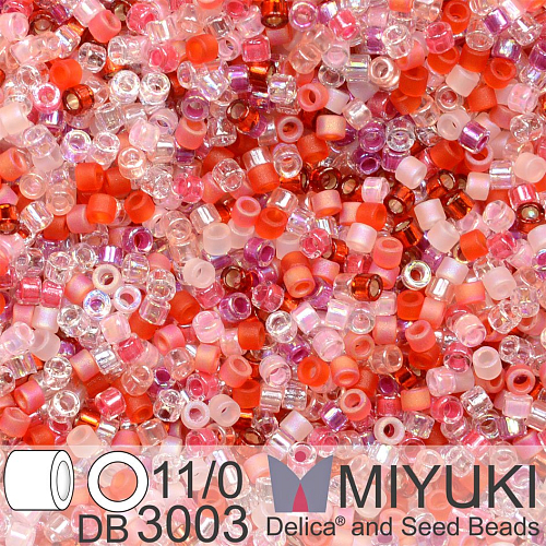 Korálky Miyuki Delica 11/0. Barva Love Potion  Mix DB3003. Balení 5g