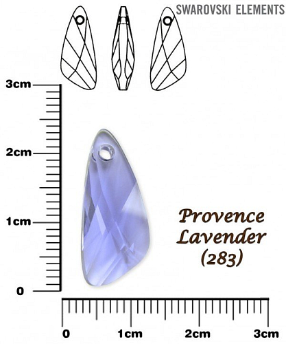 SWAROVSKI 6690 Wing  Pendant barva PROVENCE LAVENDER velikost 23mm