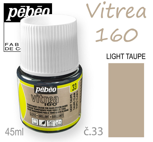 Barva na sklo VITREA 160- vypalovací č.33 Light Taupe objem 45ml.