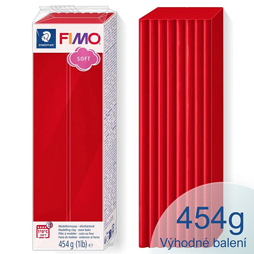 FIMO-soft-balení 454g barva 2 Červená.Velké balení=VÝHODNÁ CENA