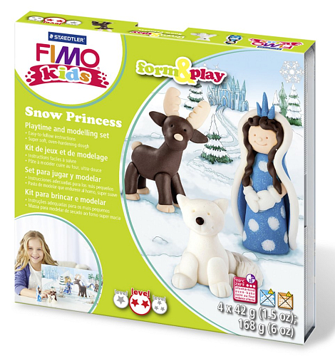 Sada Fimo kids Form & Play Sněhová princezna