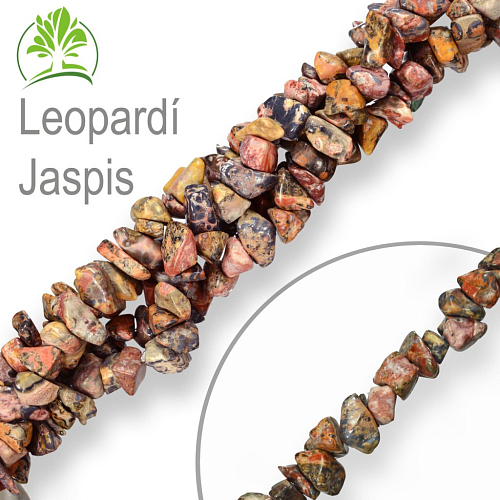 Návlek z tromlovaných kamenů balení 10g  JASPIS LEOPARDÍ