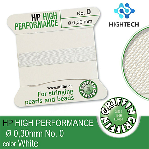 High Performance EXTRÉMNĚ pevná nit GRIFFIN síla nitě 0,30mm Barva White