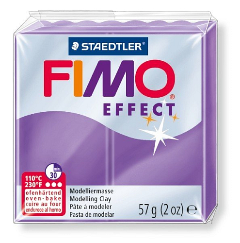 FIMO efekt č.604 transparentní fialová 57g