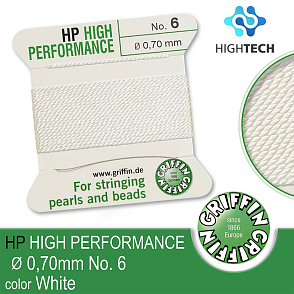 High Performance EXTRÉMNĚ pevná nit GRIFFIN síla nitě 0,70mm Barva White