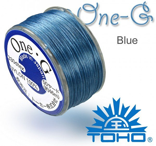 TOHO One-G nylonová nit. Barva Blue č.10. Balení 45m