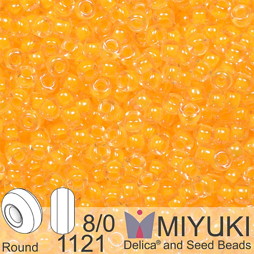 Korálky Miyuki Round 8/0. Barva 1121 Luminous Sun Glow . Balení 5g