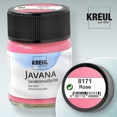 Barva na hedvábí JAVANA výrobce KREUL č.8171 Rose
