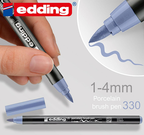 Vypalovací barva na PORCELÁN Fix (popisovač). Šířka 1-4mm odstín č.330 Modro/Fialová
