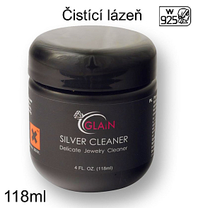 Čistící lázeň na stříbro s košíkem. Balení 118m + čistící ubrousek.