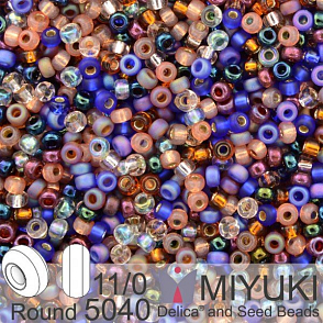 Korálky Miyuki Round 11/0. Barva Arabian Nights Mix 5040. Balení 5g.