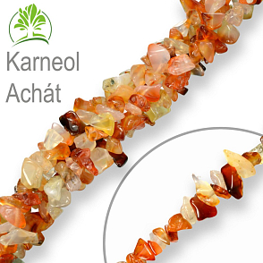 Návlek z tromlovaných kamenů balení 10g KARNEOL Achát