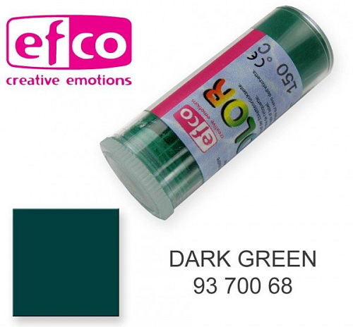 Smaltovací prášek EFCOLOR KRYCÍ. Barva DARK GREEN ( tmavá zelená) 93 700 68. Balení 10ml.