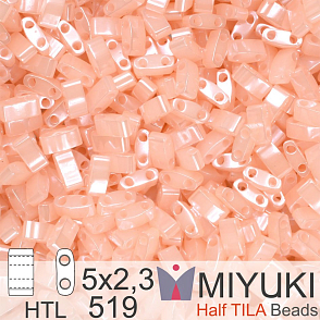 Korálky Miyuki Half Tila. Barva Pink Pearl Ceylon HTL 519 Balení 3g