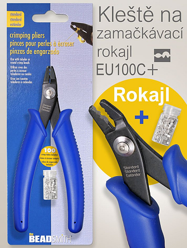 Kleště na ZAMAČKÁVACÍ ROKAJL ozn- EU-404+.(Kleště +100Ks zamačkávací rokajl )