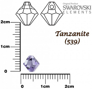 SWAROVSKI PŘÍVÉSKY 6301 barva TANZANITE velikost 6mm. 