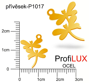 Přívěsek Chirurgická Ocel ozn-P1017 VÁŽKY velikost 18x14mm. Barva POZLACENO. Řada přívěsků ProfiLUX