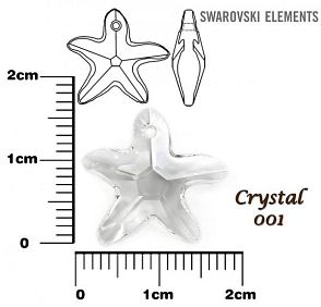 SWAROVSKI Starfish Pendant barva CRYSTAL velikost 16mm.