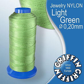 Jewelry NYLON GRIFFIN síla nitě 0,20mm Barva Light Green.