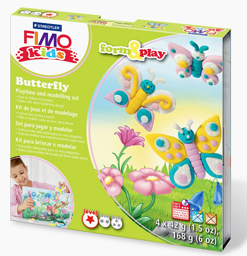 Sada Fimo kids Form & Play Motýlci