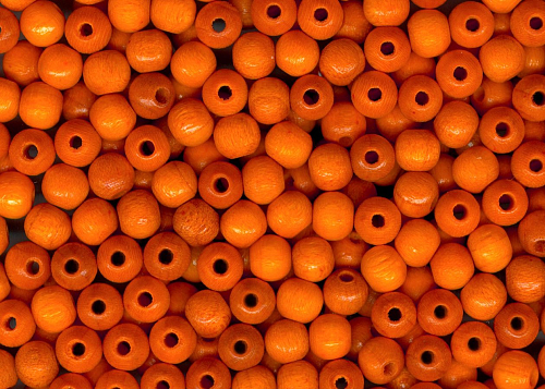 Korálky 1175 barva Oranžová 604 průměr 8mm počet 25 kusů v sáčku