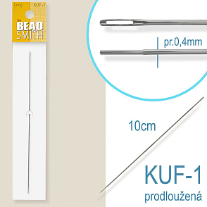 Navlékací jehla KUF-1 délka 100mm průměru 0,4mm