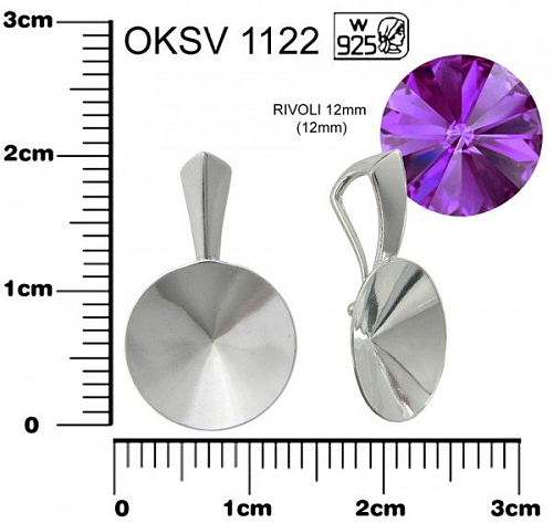 Závěsné lůžko na RIVOLKY AG 925. Ozn,OKSV 1122 12mm váha 0,75g. 