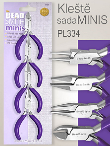 Sada kleští BeadSMITH  MINIS PL334 Štípací, Ketlovací, Ploché a Půlkulaté
