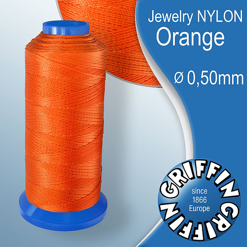 Jewelry NYLON GRIFFIN síla nitě 0,5mm Barva Orange