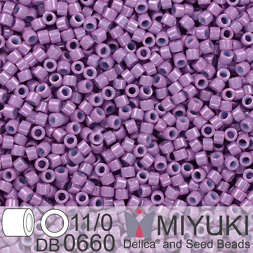 Korálky Miyuki Delica 11/0. Barva Dyed Op Dk Orchid DB0660. Balení 5g.