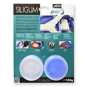 SILIGUM-silikonová 2 složková hmota pro výrobu forem - přesná, pružná, odolná .Balení 100g.