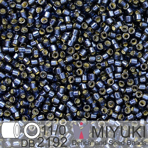 Korálky Miyuki Delica 11/0. Barva Duracoat S/L Dyed Montana  DB2192. Balení 5g.