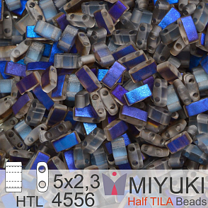 Korálky Miyuki Half Tila. Barva Azuro Matte HTL 4556. Balení 3g.